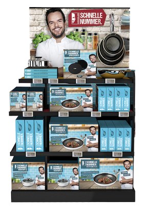 HENSSLERS Nonfood-Regal mit Markenaufsatz